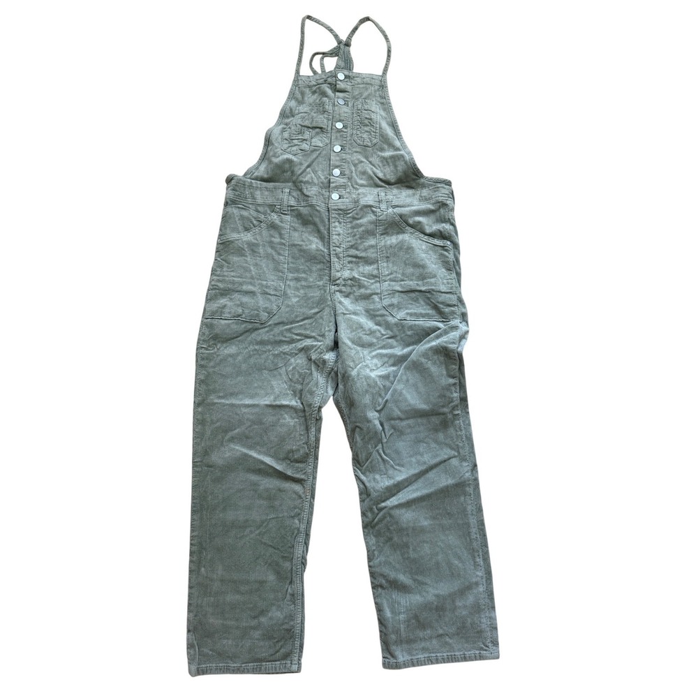 PILCRO Womens Overalls Corduroy Wide Leg Boho Gorpcore Utility XL‎